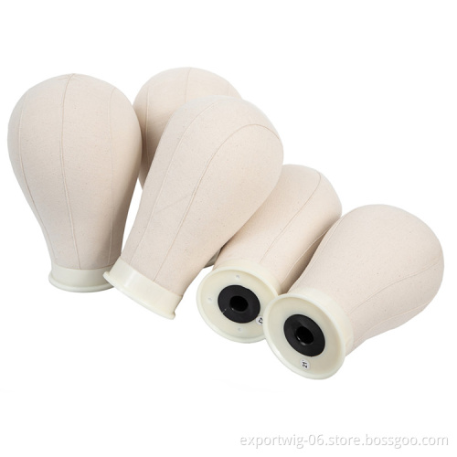Wig Head Canvas Block Mannequin Head Blocks Manikin  For Wigs Making Weft Wig Display Style Styling Human Head Shape